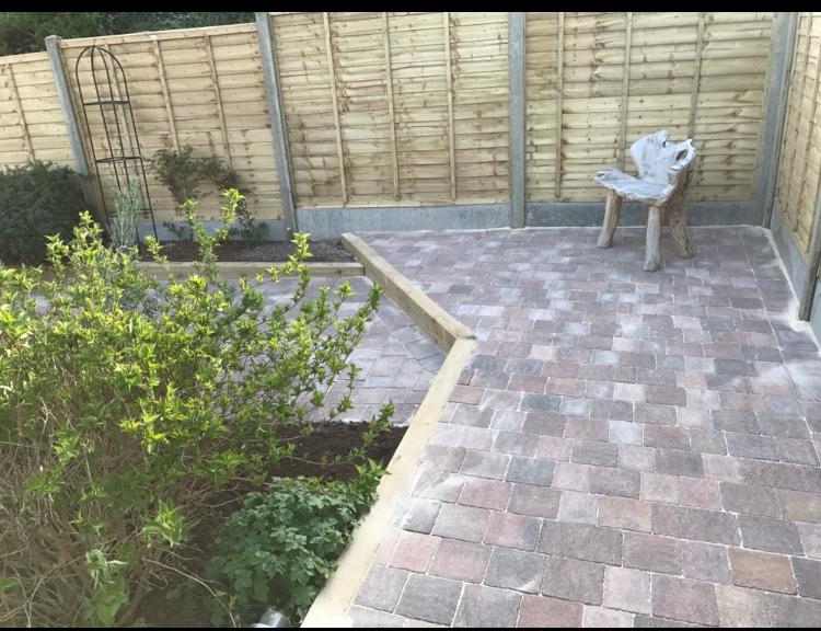 Garden landscaping project by JRB Block Paving in Swindon